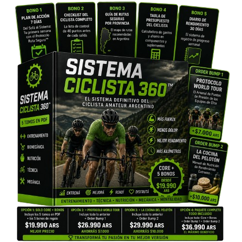 CICLISTA + 5 REGALOS + FULL STACK